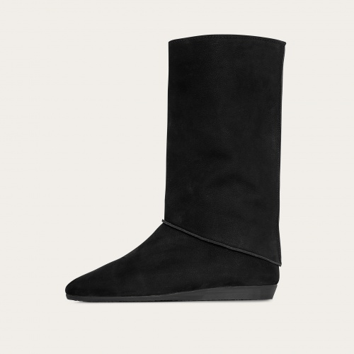 Sasha Boots, black nubuck OUTLET | Balagan Studio
