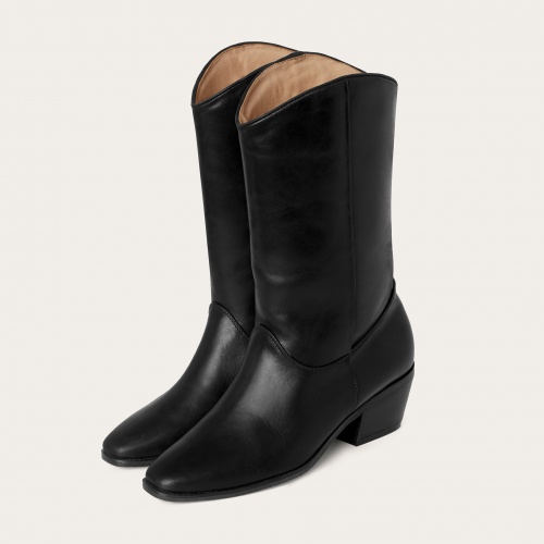 Lasso Cowboy Boots, black rustic | Balagan Studio