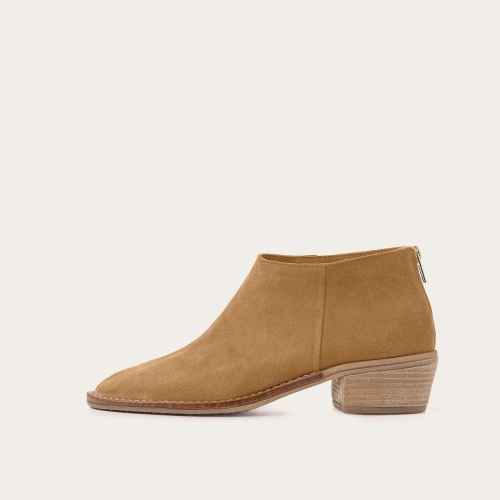 Lea botki, piaskowy welur OUTLET | Balagan Studio