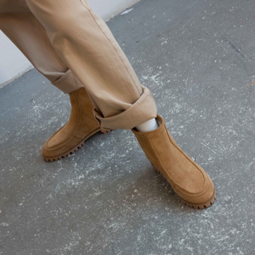 Moten Boots, sand velvet | Balagan Studio