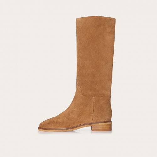 Polo High Boots, caramel velvet| Balagan Studio