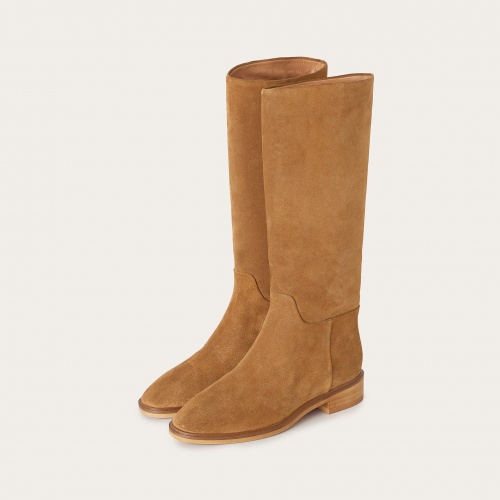Polo High Boots, caramel velvet| Balagan Studio