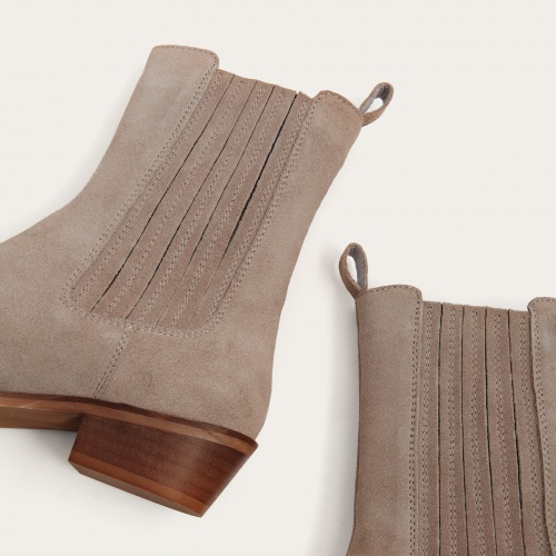 Ukaf Boots, grey velvet OUTLET | Balagan Studio