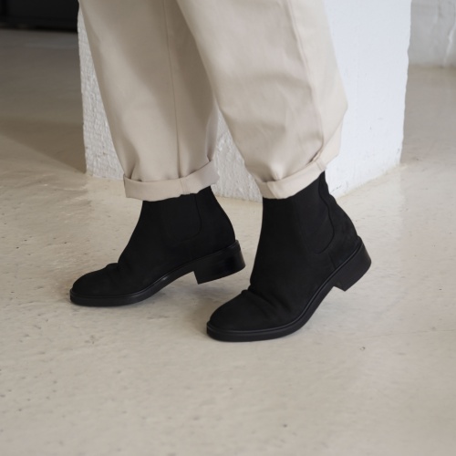 Arava Chelsea Boots, black nubuck | Balagan Studio