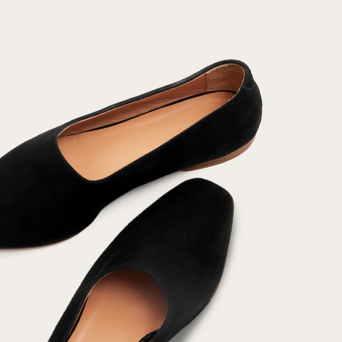 Malben baleriny, czarny welur OUTLET | Balagan Studio