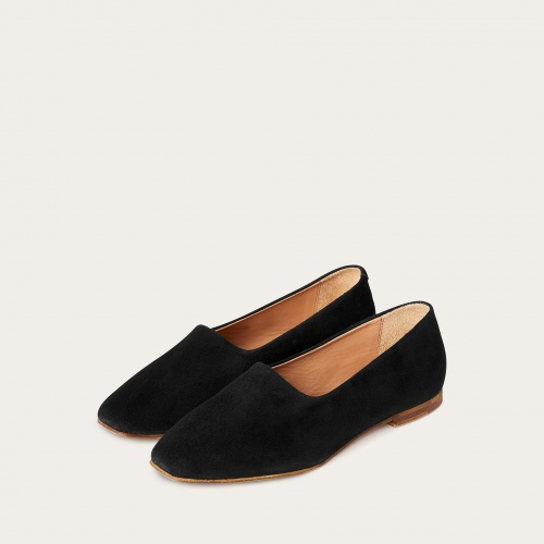 Malben baleriny, czarny welur OUTLET | Balagan Studio