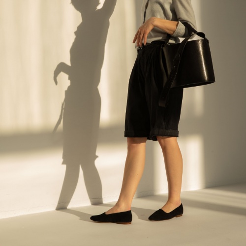 Malben Ballerina, black velvet OUTLET | Balagan Studio