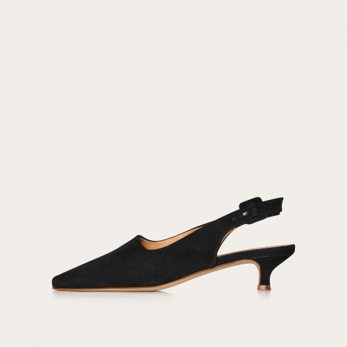 Viva Heels, black suede OUTLET | Balagan Studio