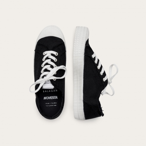 Novesta Star Master sneakersy męskie VEGAN, czarne na białym| Balagan Studio