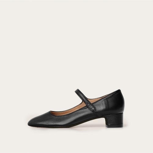 Dora Low Heels, black OUTLET | Balagan Studio