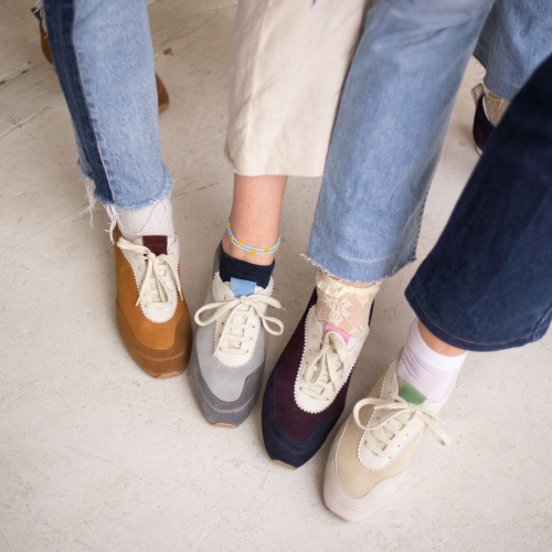 Ritza sneakers, grey velvet| Balagan Studio