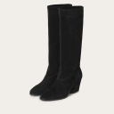Jane High Boots, black velvet