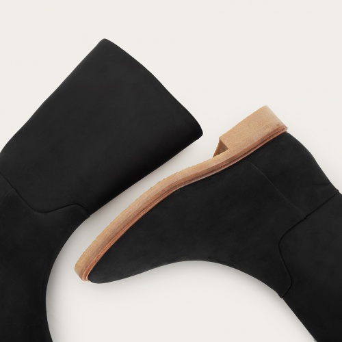 Sade botki, czarny woskowany | Balagan Studio