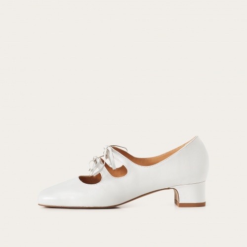 Greta Heels, glossy white | Balagan Studio