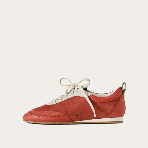 Ritza sneakersy, vintage czerwony nubuk | Balagan Studio