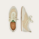 Ritza sneakersy, jasny welur OUTLET