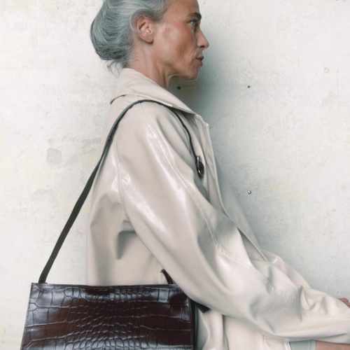 Monique Bag M, brown croco | Balagan Studio
