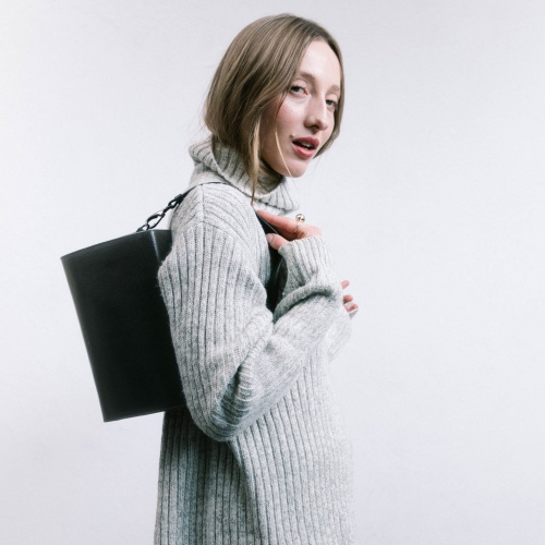 Gala Bag M, glossy black | Balagan Studio