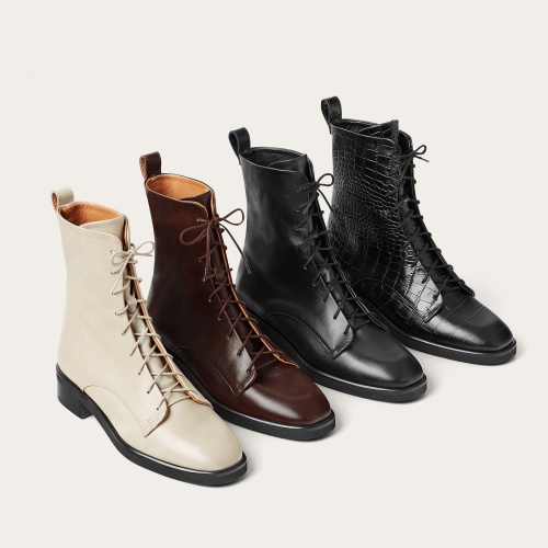 Tzava Boots, black croco | Balagan Studio