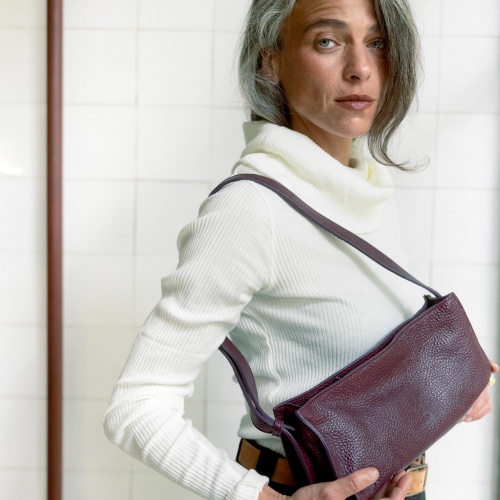 Monique torebka M, burgund OUTLET | Balagan Studio