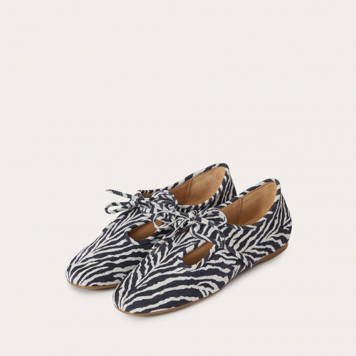 Parpar półbuty, zebra welur | Balagan Studio