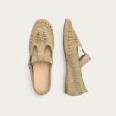 Achla półbuty, zbożowy welur