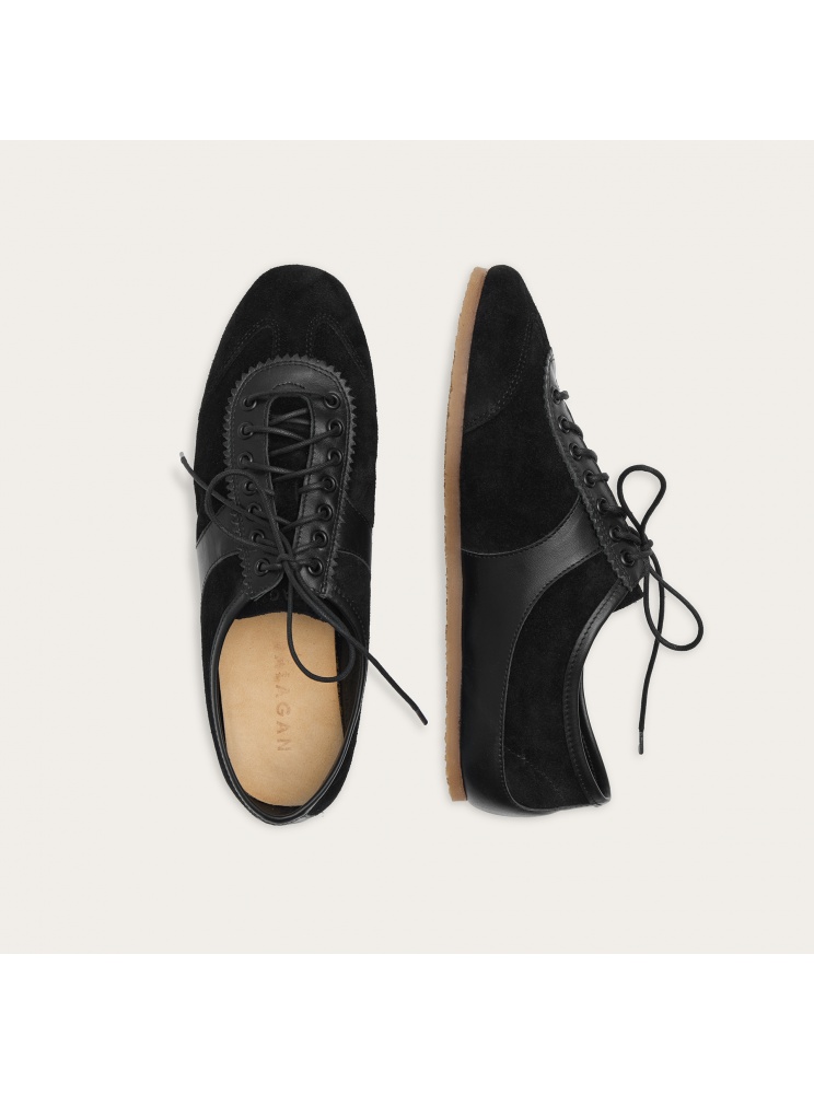 Milano sneakersy, czarny welur | Balagan Studio