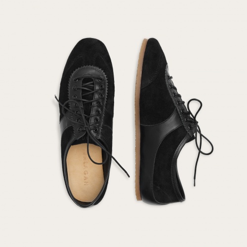 Milano sneakersy, czarny welur | Balagan Studio