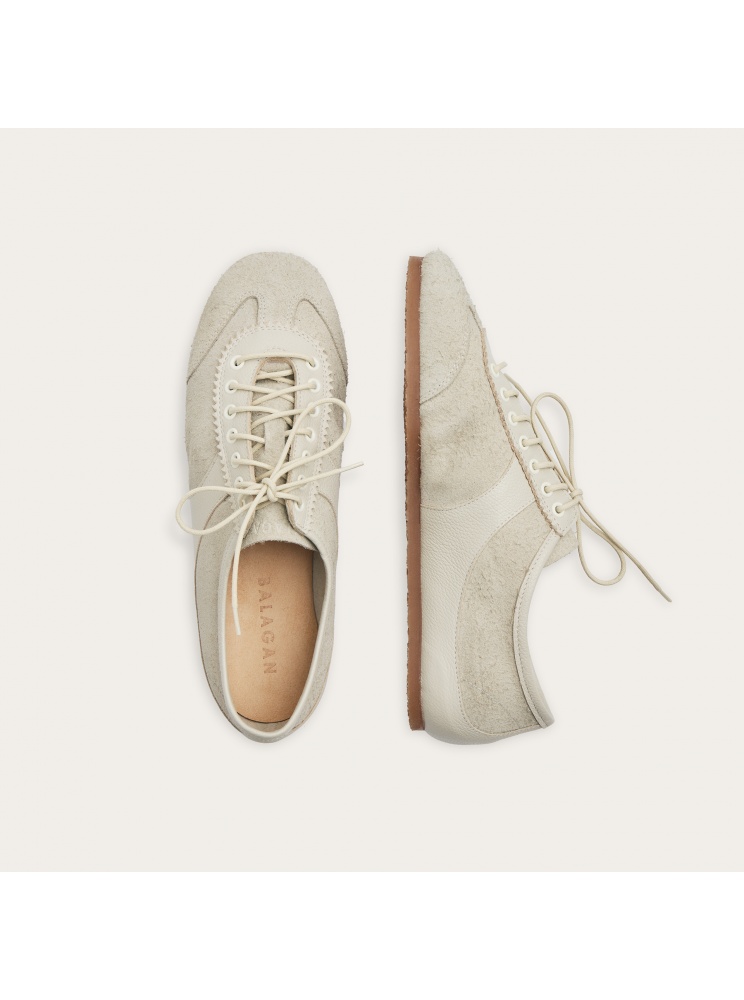 Milano sneakersy, jasny welur | Balagan Studio