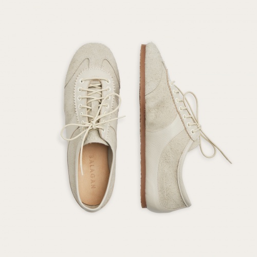 Milano sneakersy, jasny welur | Balagan Studio