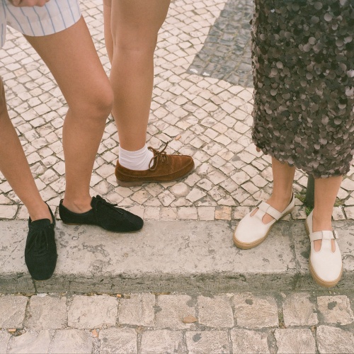 Tefer półbuty, rudy welur | Balagan Studio