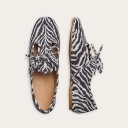 Parpar półbuty, zebra welur OUTLET