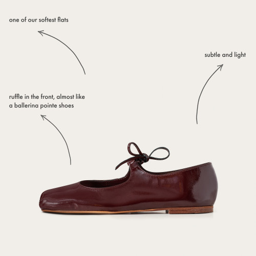 Batsheva Ballerina, glossy bordo | Balagan Studio