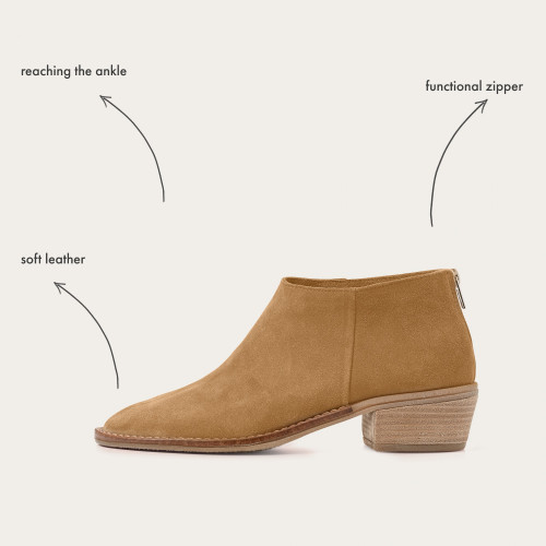 Lea Boots, sand velvet OUTLET | Balagan Studio