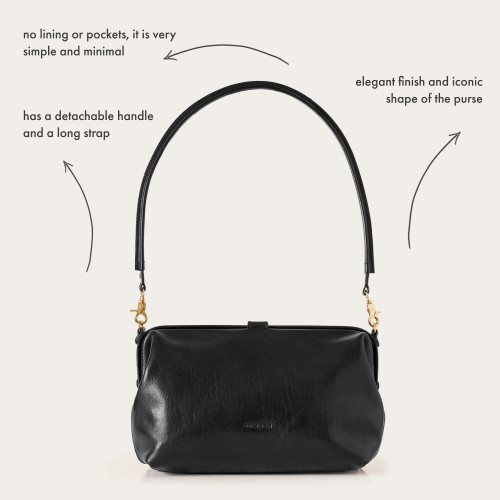 Rofe Bag L, glossy black OUTLET | Balagan Studio