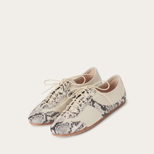 Milano Sneakers, off white python pattern | Balagan Studio
