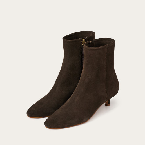Vivian Boots, dark chocolate velvet | Balagan Studio