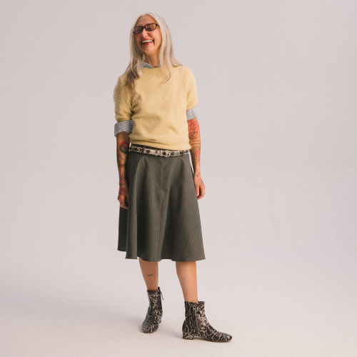 Gia Boots, brown python pattern | Balagan Studio