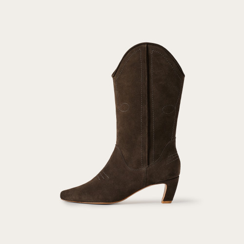 Bonnie Boots, dark chocolate velvet| Balagan Studio