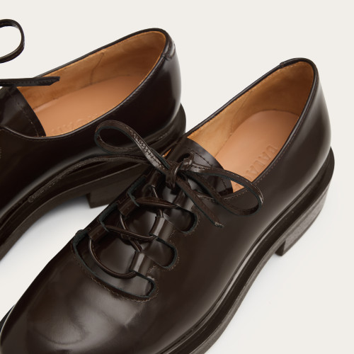 Niki półbuty, brązowy połysk | Balagan Studio