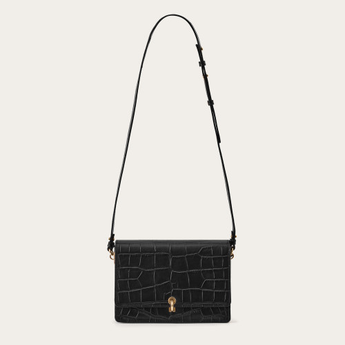 Jubilee Bag M, black croco | Balagan Studio