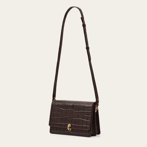 Jubilee Bag M, brown croco | Balagan Studio