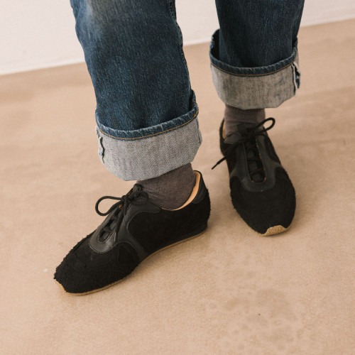 B. No.1 sneakersy, czarny welur | Balagan Studio