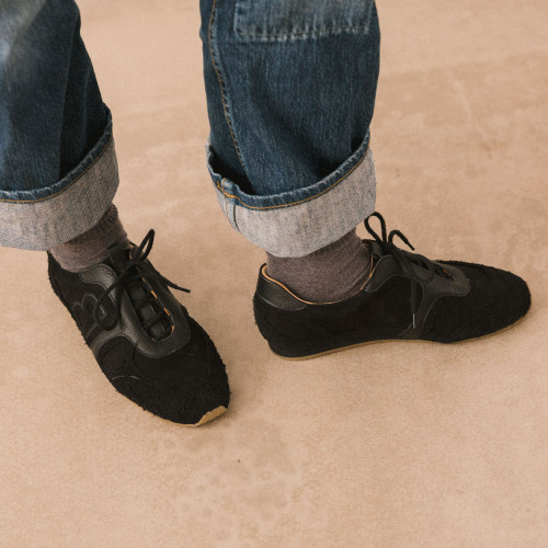 B. No.1 sneakersy, czarny welur | Balagan Studio