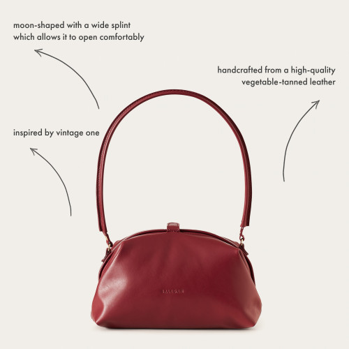 Hug Bag M, claret | Balagan Studio