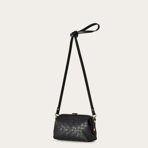 Rofe Bag S, matte black braid | Balagan Studio