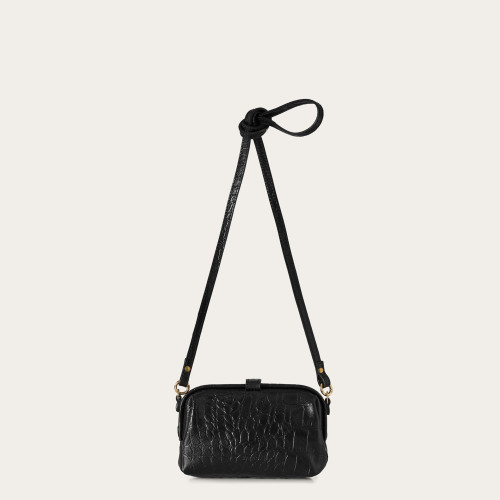 Rofe Bag S, black croco | Balagan Studio