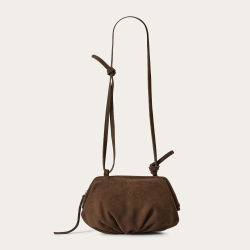 Plis Bag S, brown velvet | Balagan Studio
