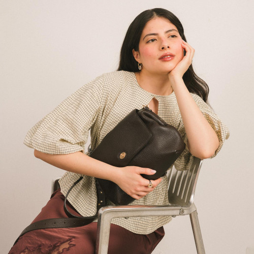 Rebecca Bag M, deep brown | Balagan Studio