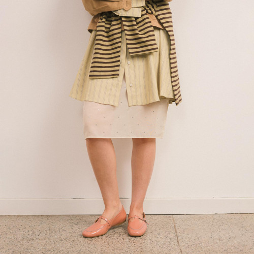 Carina półbuty, morelowy połysk | Balagan Studio